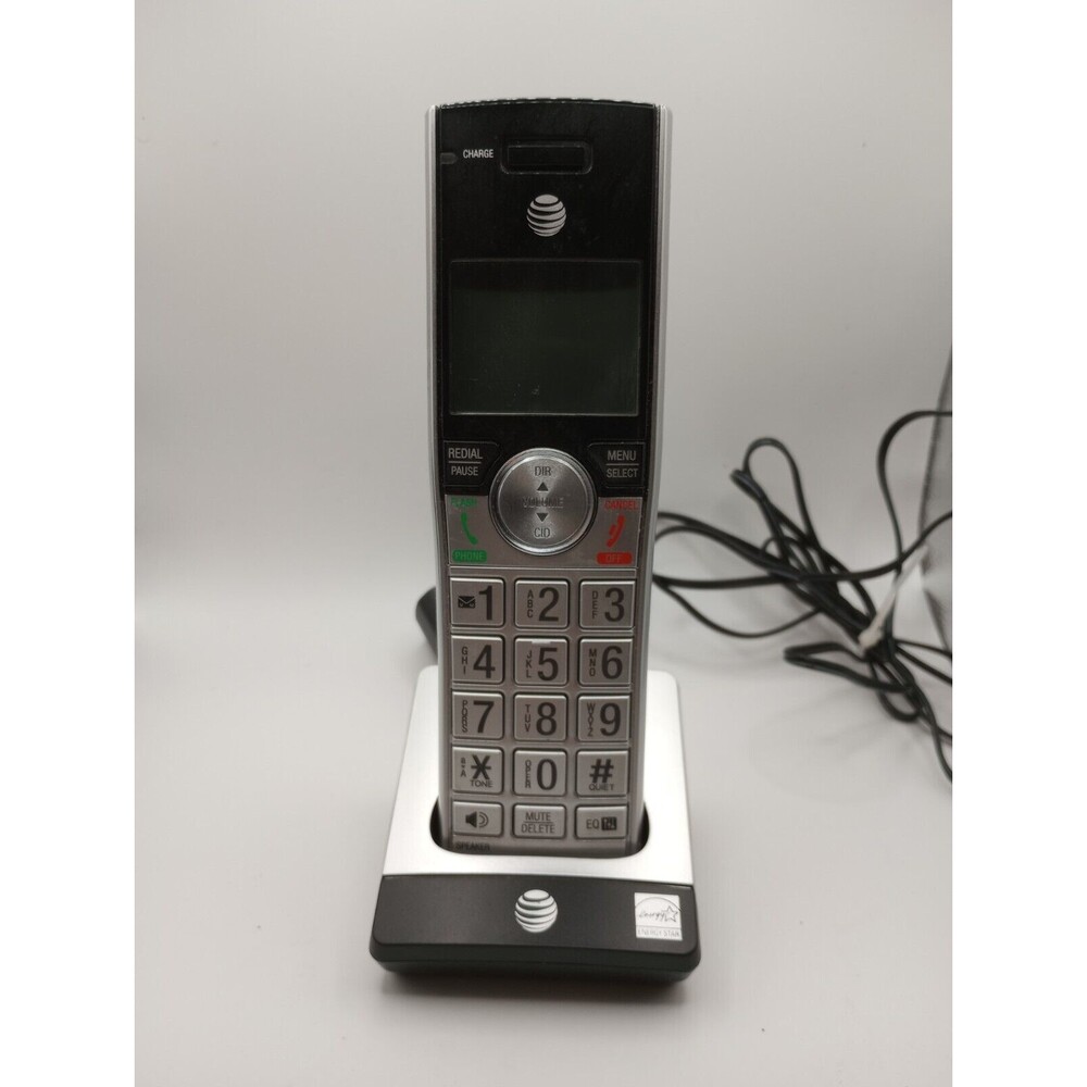 AT&T Cordless Phone Land Line Replacement Handset w/ Charger Base Battery